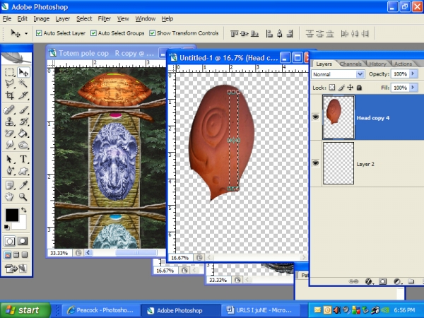 Creation of Totem pole: Step 6